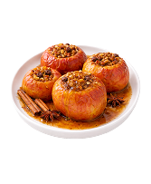 Mere coapte și scorțișoară